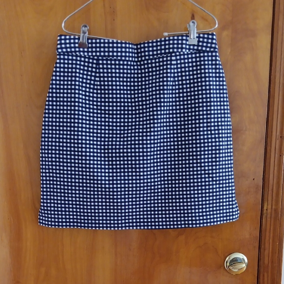 Rafaella Blue and White Mini Pencil Skirt - Picture 3 of 4